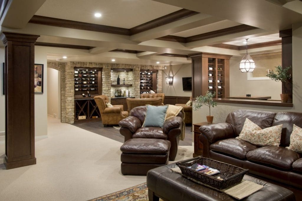 Auburn bay calgary renovation of basement into a wine cellar renova homes and renovations