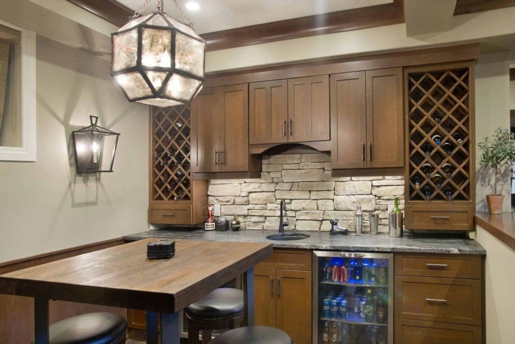 Auburn Bay Wine Room Project By Renova Homes & Renovations Calgary, Alberta
