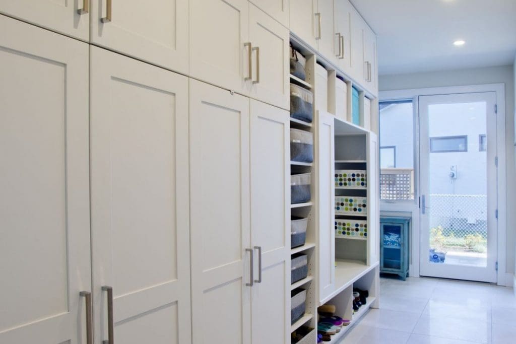 Bayview Whole Home Project mud room focus with custom cabinets By Renova Homes & Renovations Calgary, Alberta