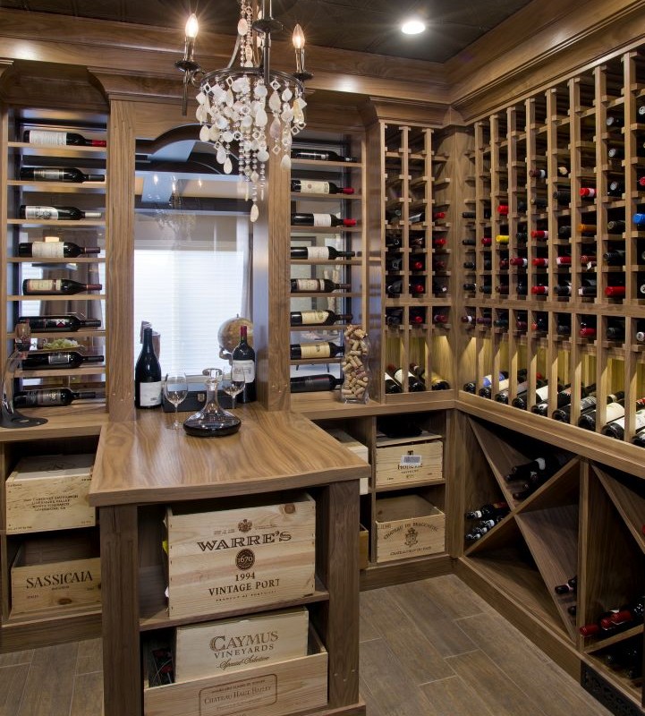Bearspaw Project By Renova Homes & Renovations Calgary, Alberta wine oak cellar