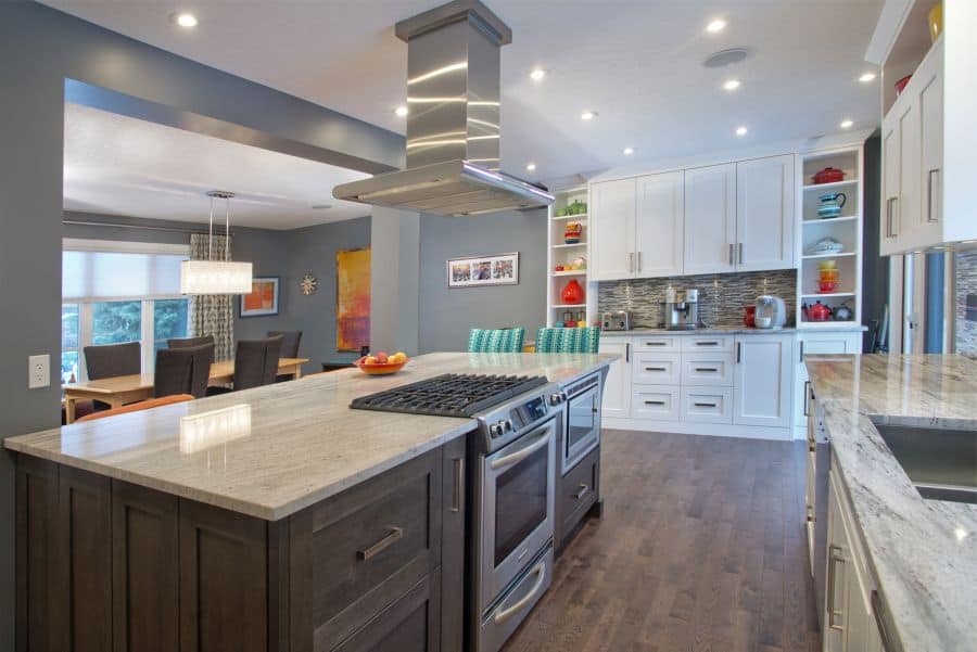 Brentwood Project By Renova Homes & Renovations In Calgary, Alberta kitche renovation with open concept cabinets