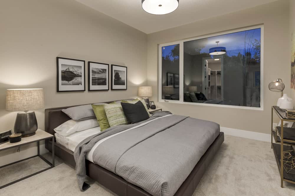 CasaBianca Townhomes master bedroom By Renova Homes & Renovations Calgary, Alberta