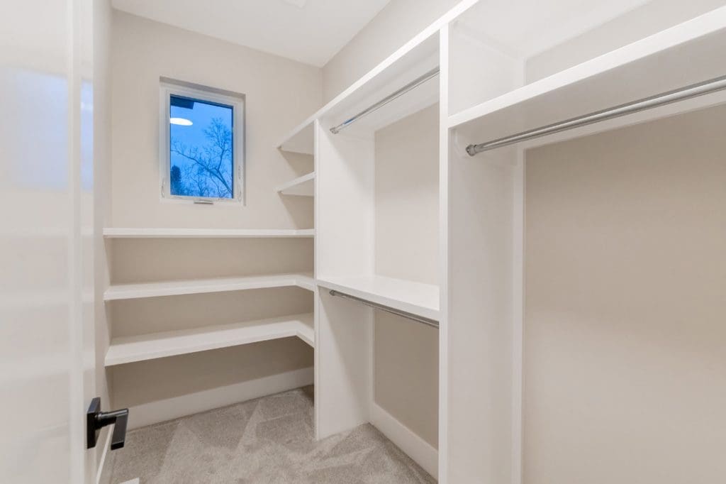 CasaBianca Townhomes By Renova Homes & Renovations Calgary, Alberta with custom closet shelfs