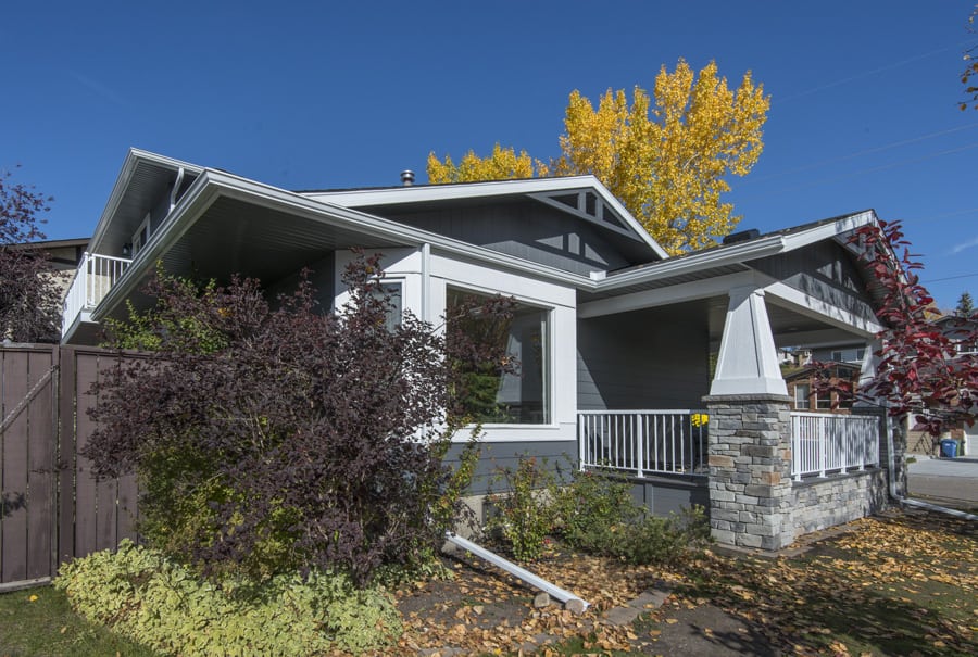 Hawkwood Exterior in fall By Renova Homes & Renovations Calgary, Alberta