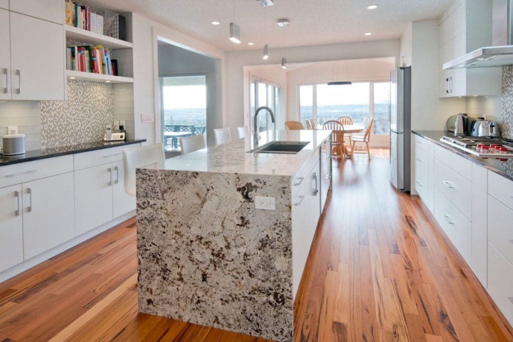 Custom granite island by renova homes and renovations