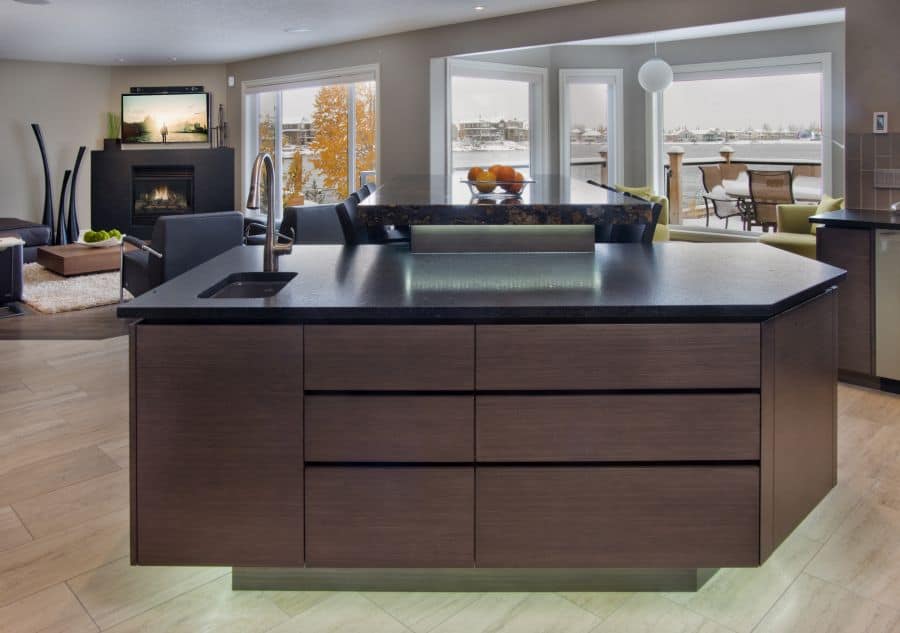 Lake Chaparral Project kitchen island By Renova Homes & Renovations Calgary, Alberta