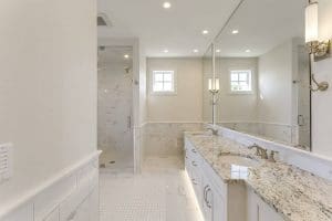 Mount Royal Custom Home master bathroomBy Renova Homes & Renovations Calgary, Alberta