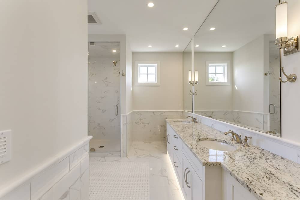 Mount Royal Custom Home master bathroomBy Renova Homes & Renovations Calgary, Alberta