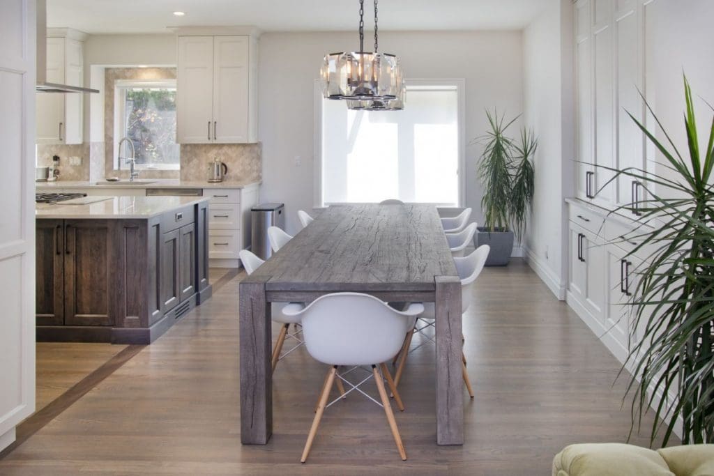 Patterson Interior Project By Renova Homes & Renovations Calgary, Alberta dining table