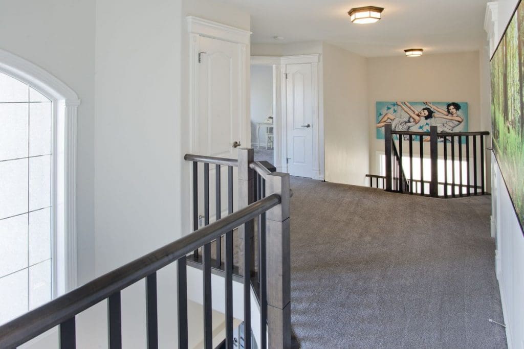 Patterson Interior Project By Renova Homes & Renovations Calgary, Alberta upstairs landing