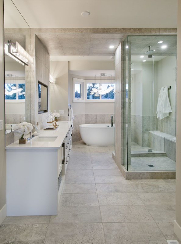 Patterson Showhome master ensuite By Renova Homes & Renovations Calgary, Alberta