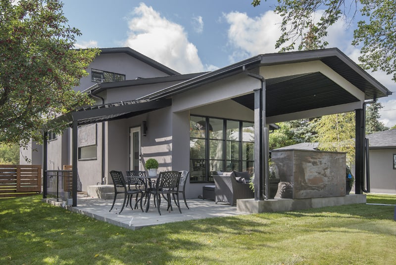 Renova Feature Home exterior backyard 2018 By Renova Homes & Renovations Calgary, Alberta