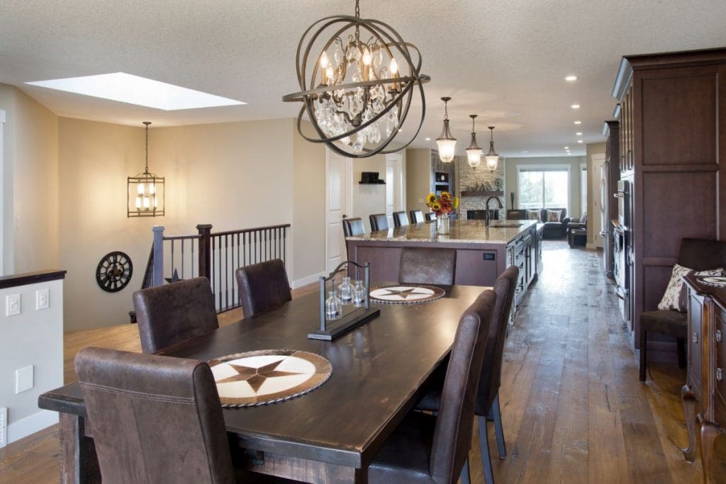 Scenic acres renovation with new hardwood flooring and mahogany cabinets