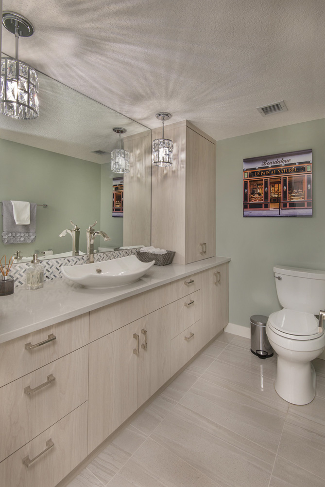 Roxboro Renovation Powder Room by Renova Homes & Renovations In Calgary, Alberta