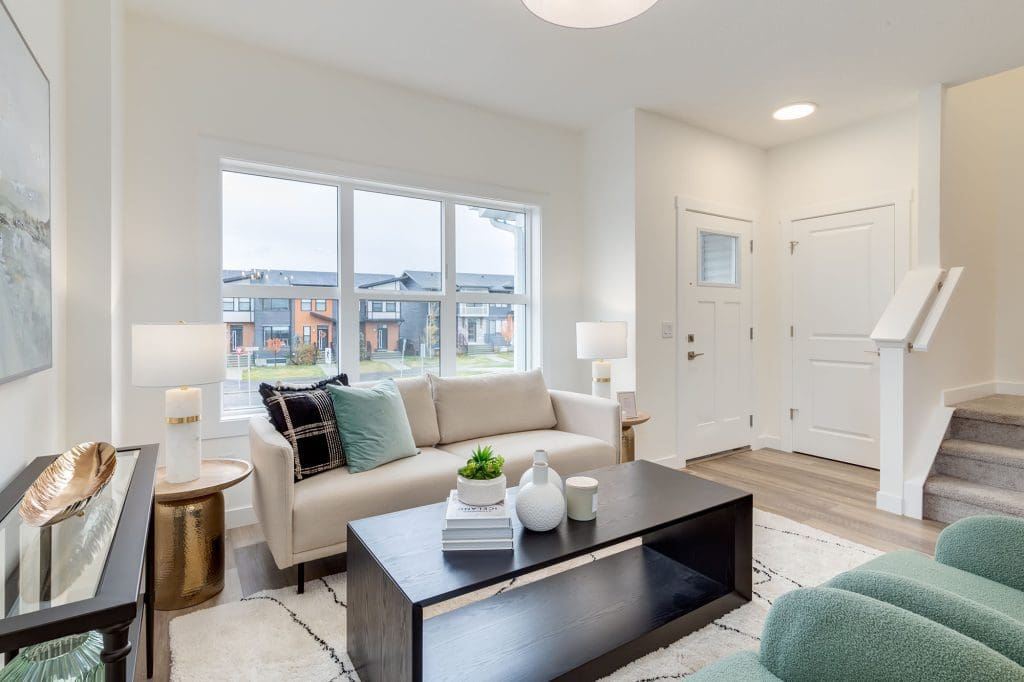 Freestone Townhomes - A Elevation - Renova Homes & Renovations In Cochrane, Alberta