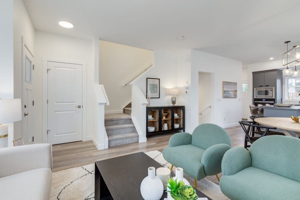 Freestone Townhomes - A Elevation - Renova Homes & Renovations In Cochrane, Alberta