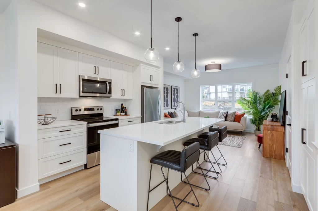 Freestone Townhomes - B Elevation - Renova Homes & Renovations In Cochrane, Alberta