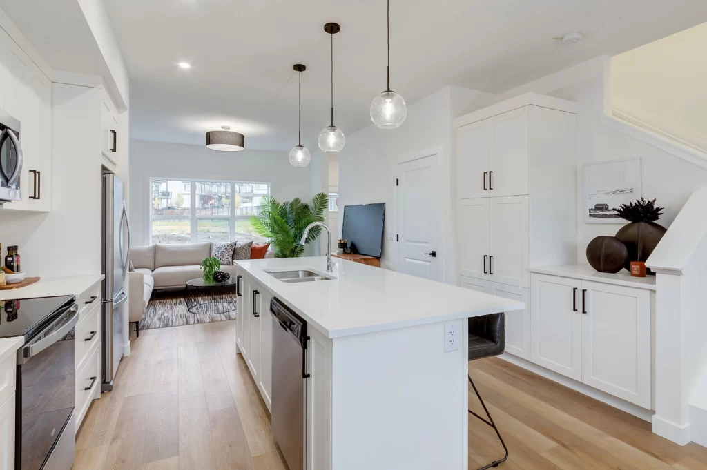 Freestone Townhomes - B Elevation - Renova Homes & Renovations In Cochrane, Alberta