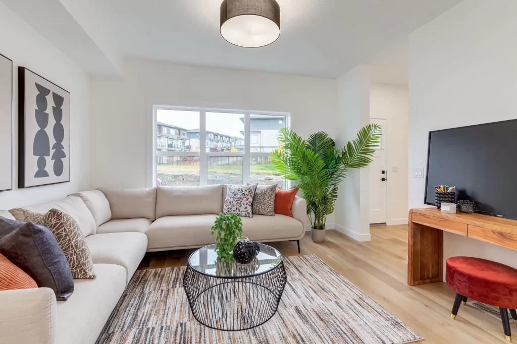 Freestone Townhomes - B Elevation - Renova Homes & Renovations In Cochrane, Alberta