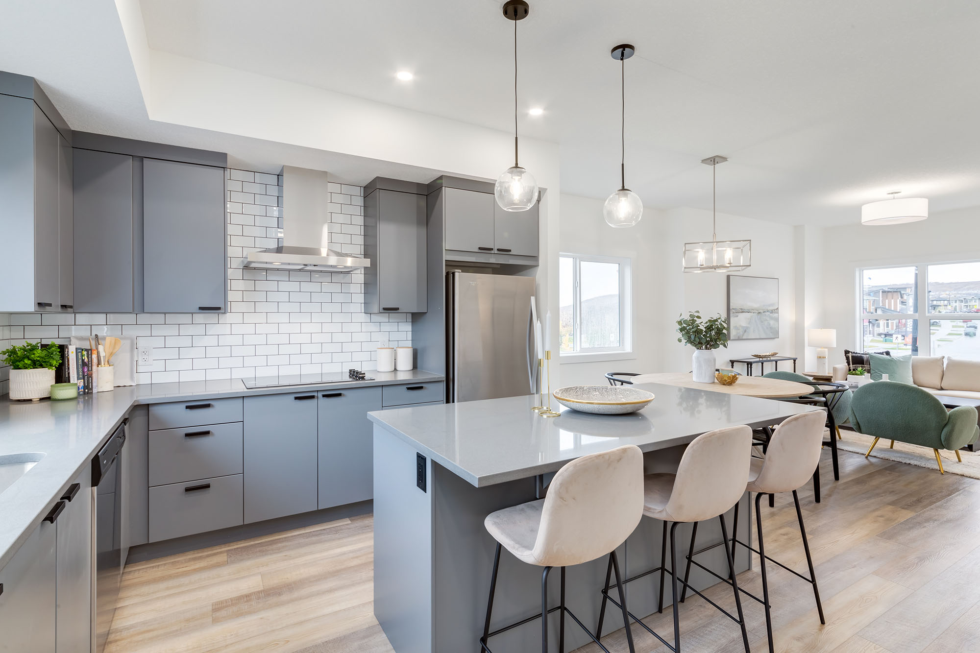 Freestone Townhomes - A Elevation - Renova Homes & Renovations In Cochrane, Alberta