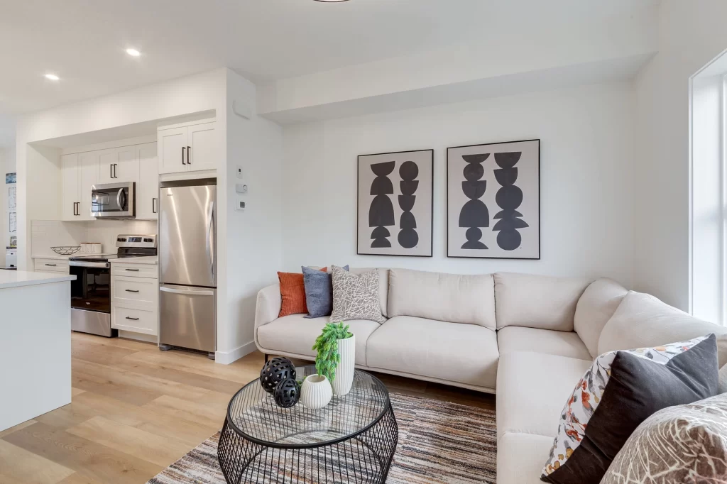 Freestone Townhomes - B Elevation - Renova Homes & Renovations In Cochrane, Alberta