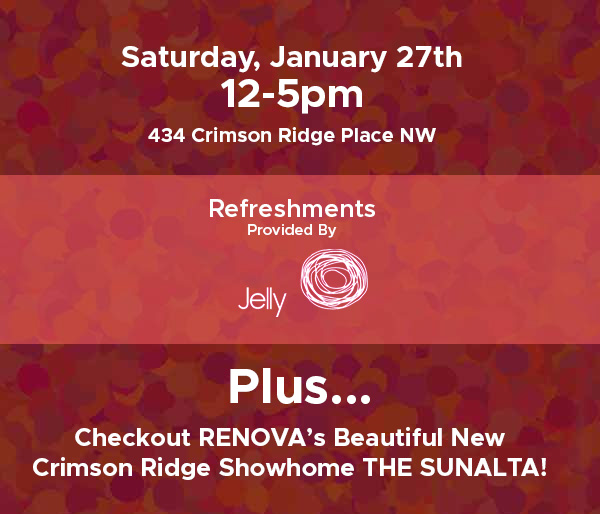 RENOVA Homes Renovations January 2024 Event In Crimson Ridge
