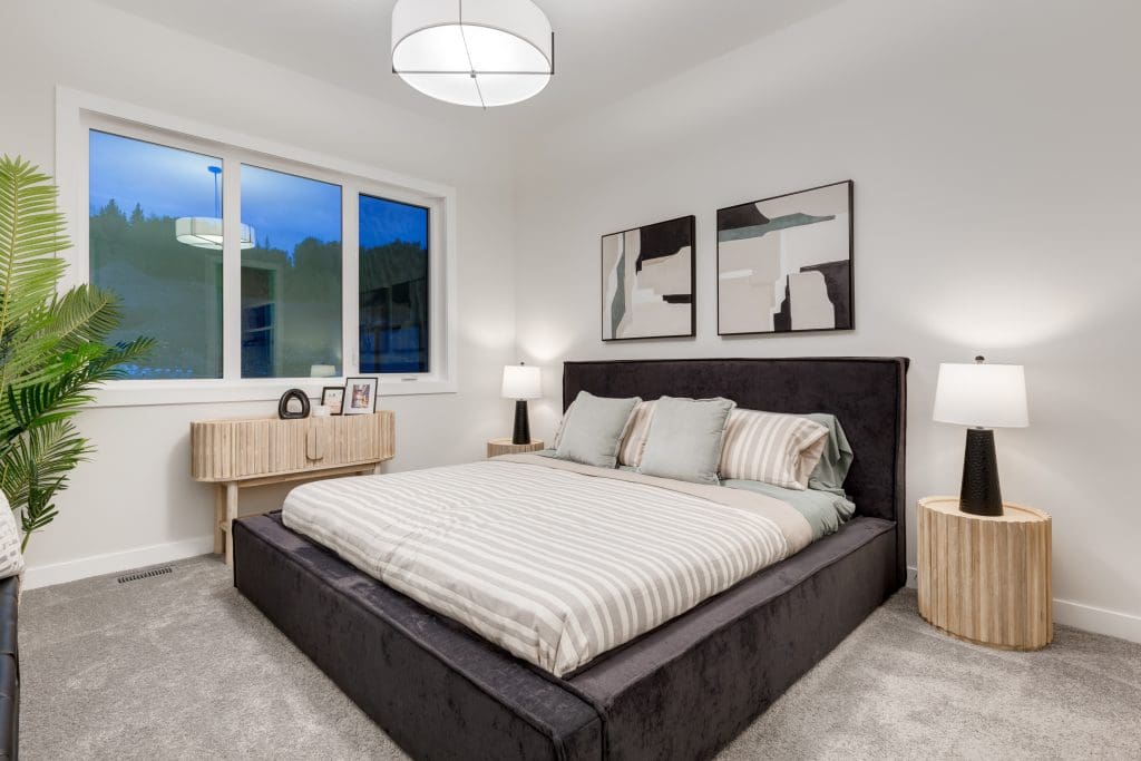 Master bedroom Bed view