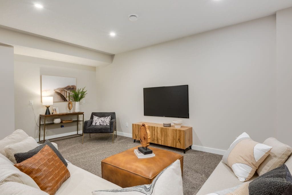 River Pointe Villas By RENOVA Homes & Renovations basement Living room