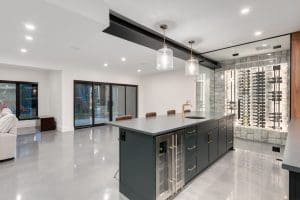 Bearspaw Custom Home Basement Bar